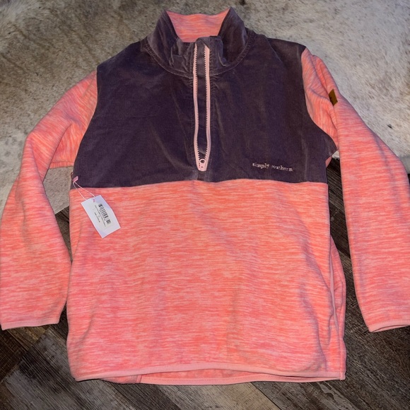 Simply Southern Youth Large Half Zip Pullover - Picture 1 of 4